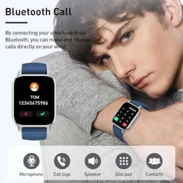 Cillso Smart Watch with Bluetooth Call and Health Monitoring