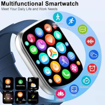 Cillso Smart Watch with Bluetooth Call and Health Monitoring
