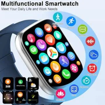 Cillso Smart Watch with Bluetooth Call and Health Monitoring