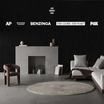 2-Pack Wood Panels for Wall - Acoustic Wood Slat Wall Panels, Soundproof Wooden Paneling for Interior Decor