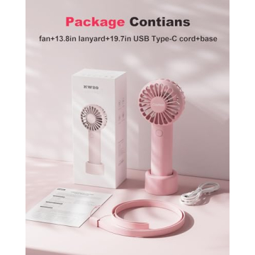 Coohea Mini Portable USB Rechargeable Fan for Summer