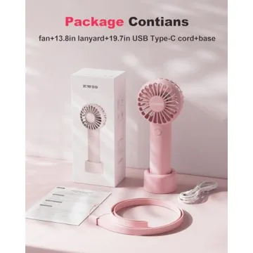 Coohea Mini Portable USB Rechargeable Fan for Summer