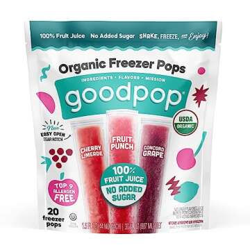 GoodPop Organic Freezer Pops - 100% Juice, No Added Sugar - 20ct - 2 Pack