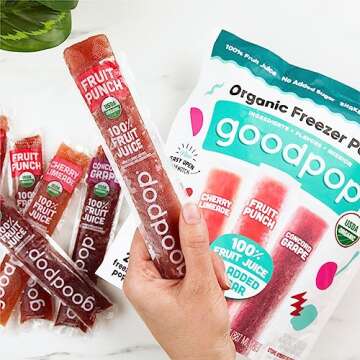 GoodPop Organic Freezer Pops - 100% Juice, No Added Sugar - 20ct - 2 Pack