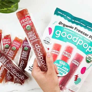 GoodPop Organic Freezer Pops - 100% Juice, No Added Sugar - 20ct - 2 Pack