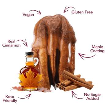 Earthside Farms Maple Cinnamon Pecans, Candied Nuts Snack Packs - Trail Mix Individual Packs - Keto Friendly, Healthy Snacks for Adults