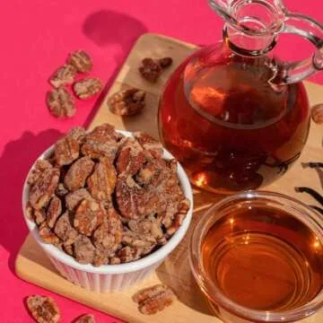 Earthside Farms Maple Cinnamon Pecans, Candied Nuts Snack Packs - Trail Mix Individual Packs - Keto Friendly, Healthy Snacks for Adults