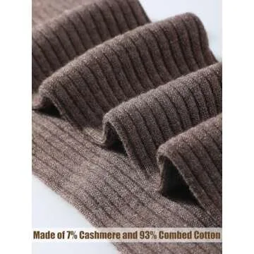 Shihanee Women Cashmere Cotton Knee High Socks - Cozy Style