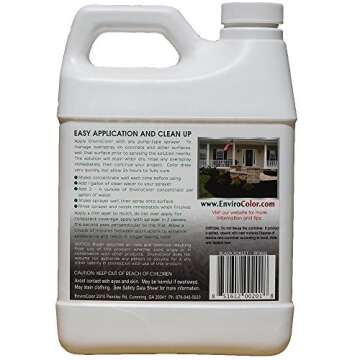 EnviroColor Black Mulch Dye | 32 oz Treats 2400 Ft² Mulch Dye Black, Black Mulch dye for Landscapin...