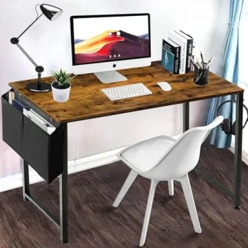 Lufeiya Small Computer Desk for Home Office & Study