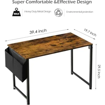 Lufeiya Small Computer Desk for Home Office & Study