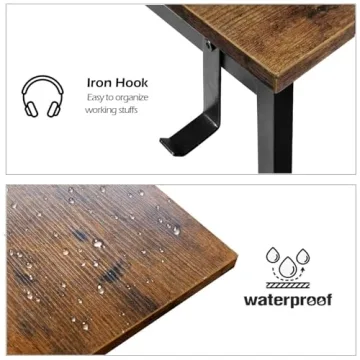 Lufeiya Small Computer Desk for Home Office & Study