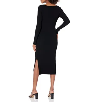 The Drop Women's Cameron Sweetheart Midi Sweater Dress