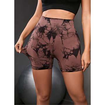 OVESPORT Workout Shorts for Women Scrunch Butt Lifting High Waisted Yoga Gym Seamless Booty Biker Shorts