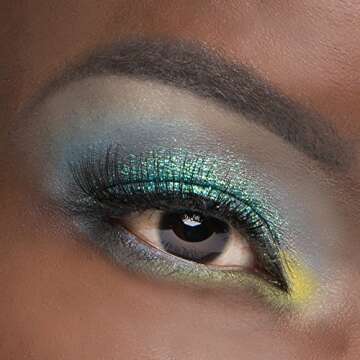 Glitties - Turquoise Shimmer - Cosmetic Grade Fine (.008") Loose Glitter Powder Safe for Skin! Perfect for Makeup, Body Tattoos, Face, Hair, Lips, Soap, Lotion, Nail Art - (10 Gram Jar)