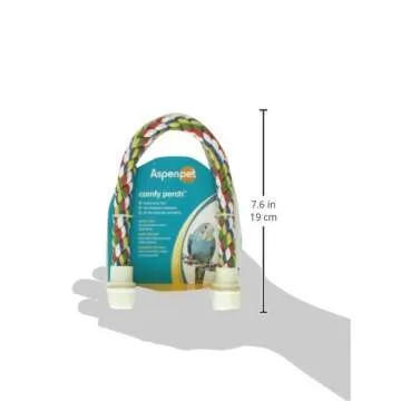 JW Pet Comfy Perch For Birds Flexible Multi-color Rope, Small - 14" Length