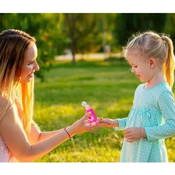 KINIA 8 Pack Empty Mixed Kids Hand Sanitizer Travel Size Holder Keychain Carrier, 8-1 fl Oz. Flip Cap Reusable Empty Portable Bottles (8-Variety Pack MIXED)