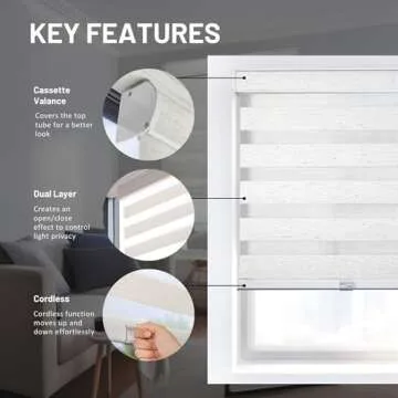 CHICOLOGY Zebra Blinds - Stylish Cordless Window Shades
