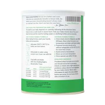 Bobbie Organic Infant Formula with Iron DHA Vitamin D 14.1 oz