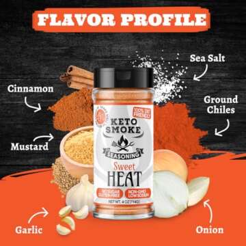 Keto Smoke Sweet Heat Seasoning - 4 oz, All-Purpose Flavor