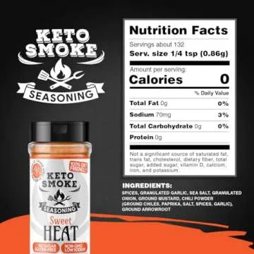 Keto Smoke Sweet Heat Seasoning - 4 oz, All-Purpose Flavor