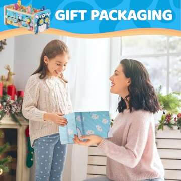 GENTEACO 7 in 1 Hammering Pounding Toy Wooden Montessori Toys for 3 Year Old, Sensory Toys with Xylophone and Fishing Game for Toddlers 1-3, Educational Learning Toys for Kids Activities Gift