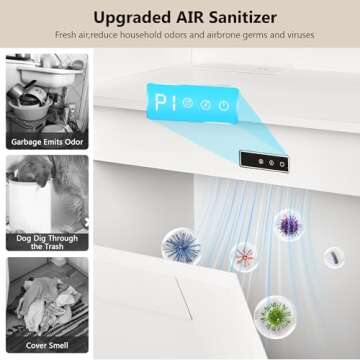 VECELO Tilt Out Trash Cabinet for Kitchen Organization