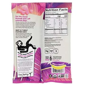Barnana - Organic Plantain Chips, Himalayan Pink Salt, Healthy Snack Made With 100% Coconut Oil, Non...