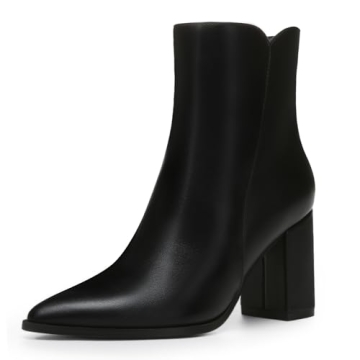 Athlefit Women's Heeled Ankle Boots - Stylish & Versatile Footwear