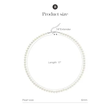 Elegant BABEYOND Imitation Pearl Necklace for Brides