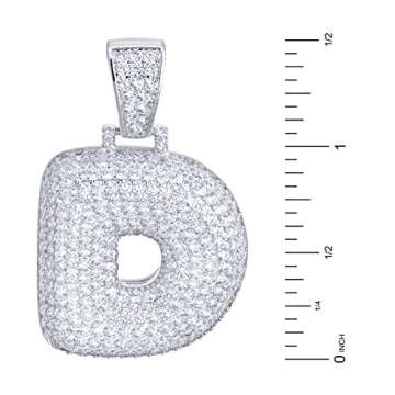 Personalized Initial Necklace - metaltree98 Silver Chain