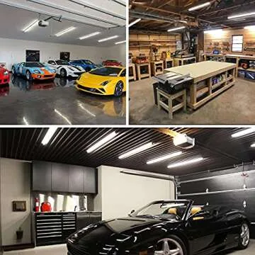 Barrina 8ft LED Shop Light - 44W Linkable Garage Light