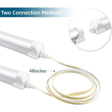 Barrina 8ft LED Shop Light - 44W Linkable Garage Light