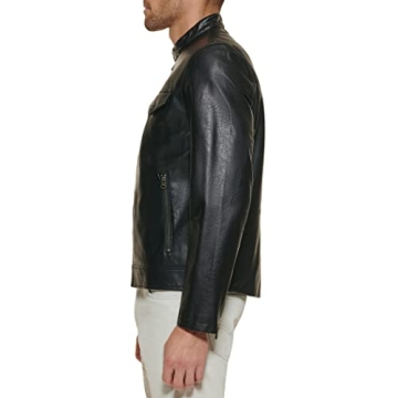 Levi's Men's Faux Leather Racer Jacket - Stylish & Versatile