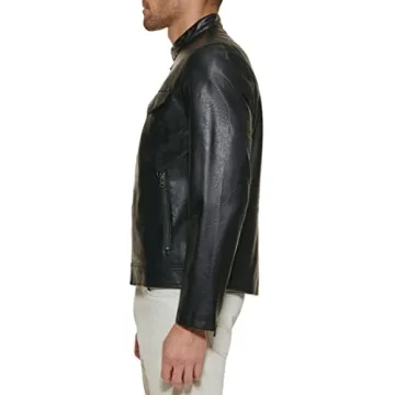 Levi's Men's Faux Leather Racer Jacket - Stylish & Versatile