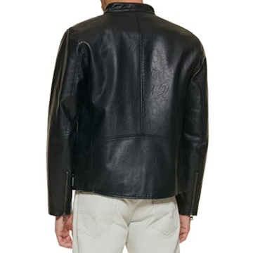 Levi's Men's Faux Leather Racer Jacket - Stylish & Versatile