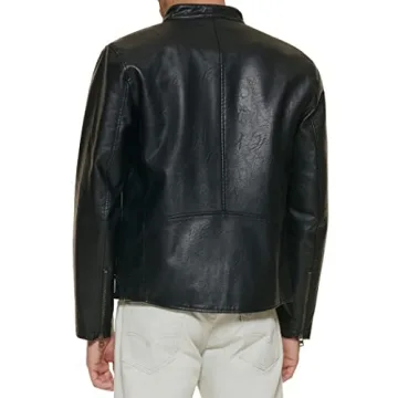 Levi's Men's Faux Leather Racer Jacket - Stylish & Versatile