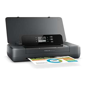 HP OfficeJet 200 Portable Printer with Wireless & Mobile Printing, Works with Alexa (CZ993A) ,Black