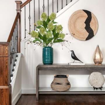 Briful 3PCS Artificial Flowers Faux Skimmia Spray with Leaves 22.8 Inch Long Stem Fake Plants for Home Vase Table Centerpiece Floral Arrangement Wedding Bouquet (Green)