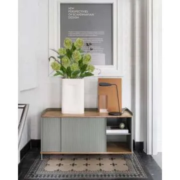 Briful 3PCS Artificial Flowers Faux Skimmia Spray with Leaves 22.8 Inch Long Stem Fake Plants for Home Vase Table Centerpiece Floral Arrangement Wedding Bouquet (Green)