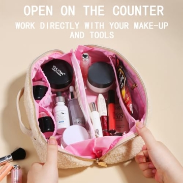 OpNelDum Makeup Bag - Stylish Large Capacity Travel Organizer