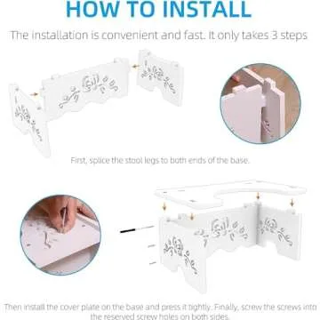Fanwer Squatting Toilet Stool for Family Health and Comfort