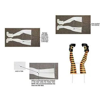 Anderson's Halloween Witches Legs Yard Sign - Vibrant Decor