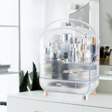 CANITORON Makeup Organizer - Elegant Skincare Storage Solution