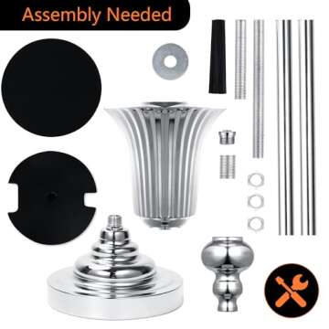 2 Pcs Metal Trumpet Vases for Centerpieces, Tabletop Flower Stand for Anniversary Celebration Wedding Party Dinner Road Lead Aisle Decorations, 82cm/32.2" Height