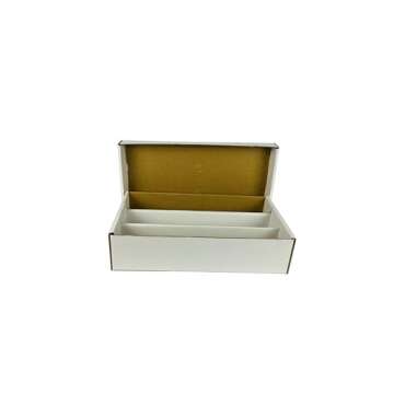 (4) SUPER Shoe 3-Row Storage Box (3000 Ct.) - Corrugated Cardboard Storage Box - Baseball,Football, Basketball, Hockey, Nascar, Sportscards, Gaming & Trading Cards Collecting Supplies by MAX PRO