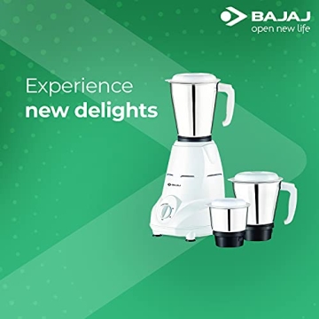 Bajaj Rex 500-Watt Mixer Grinder with 3 Versatile Jars
