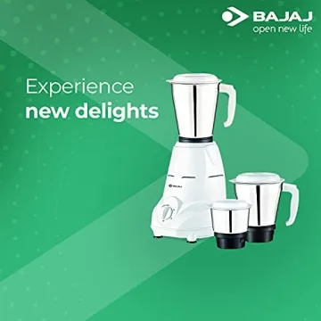 Bajaj Rex 500-Watt Mixer Grinder with 3 Versatile Jars