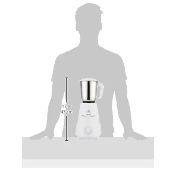 Bajaj Rex 500-Watt Mixer Grinder with 3 Versatile Jars