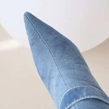 Chic vivianly Denim Thigh High Stiletto Boots for Women